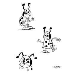 Disegno da colorare: Coccinella (Animali) #3575 - Pagine da Colorare Stampabili Gratuite