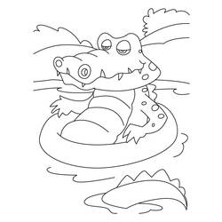 Disegno da colorare: Coccodrillo (Animali) #4804 - Pagine da Colorare Stampabili Gratuite