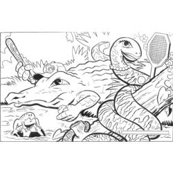 Disegno da colorare: Coccodrillo (Animali) #4819 - Pagine da Colorare Stampabili Gratuite