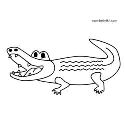 Disegno da colorare: Coccodrillo (Animali) #4845 - Pagine da Colorare Stampabili Gratuite