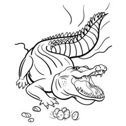 Disegno da colorare: Coccodrillo (Animali) #4861 - Pagine da Colorare Stampabili Gratuite