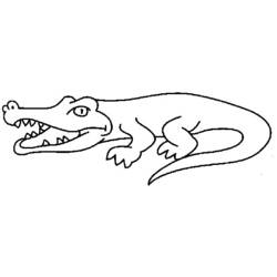 Disegno da colorare: Coccodrillo (Animali) #4922 - Pagine da Colorare Stampabili Gratuite