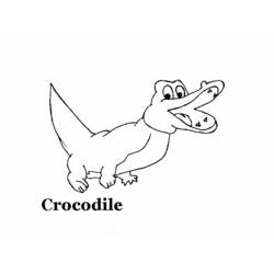 Disegno da colorare: Coccodrillo (Animali) #4933 - Pagine da Colorare Stampabili Gratuite