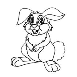 Disegno da colorare: Coniglio (Animali) #9525 - Pagine da Colorare Stampabili Gratuite