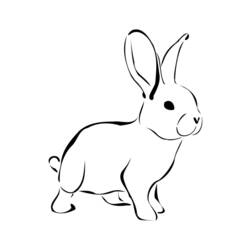 Disegno da colorare: Coniglio (Animali) #9528 - Pagine da Colorare Stampabili Gratuite
