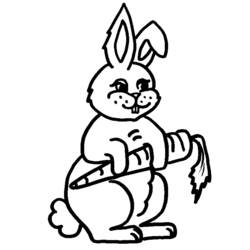 Disegno da colorare: Coniglio (Animali) #9541 - Pagine da Colorare Stampabili Gratuite