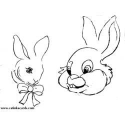 Disegno da colorare: Coniglio (Animali) #9595 - Pagine da Colorare Stampabili Gratuite