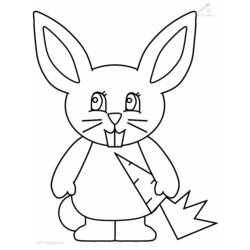 Disegno da colorare: Coniglio (Animali) #9622 - Pagine da Colorare Stampabili Gratuite