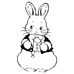 Disegno da colorare: Coniglio (Animali) #9627 - Pagine da Colorare Stampabili Gratuite