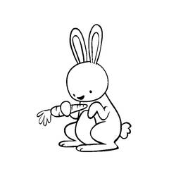 Disegno da colorare: Coniglio (Animali) #9659 - Pagine da Colorare Stampabili Gratuite
