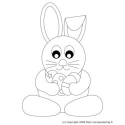 Disegno da colorare: Coniglio (Animali) #9667 - Pagine da Colorare Stampabili Gratuite