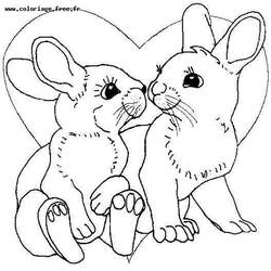 Disegno da colorare: Coniglio (Animali) #9679 - Pagine da Colorare Stampabili Gratuite