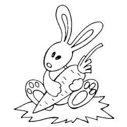 Disegno da colorare: Coniglio (Animali) #9681 - Pagine da Colorare Stampabili Gratuite