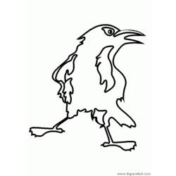 Disegno da colorare: Corvo (Animali) #4291 - Pagine da Colorare Stampabili Gratuite