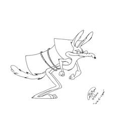 Disegno da colorare: Coyote (Animali) #4529 - Pagine da Colorare Stampabili Gratuite