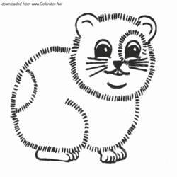 Disegno da colorare: Criceto (Animali) #8121 - Pagine da Colorare Stampabili Gratuite