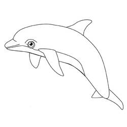 Disegno da colorare: Delfino (Animali) #5096 - Pagine da Colorare Stampabili Gratuite