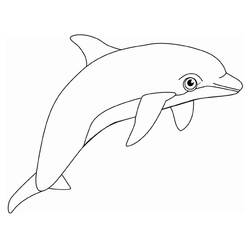 Disegno da colorare: Delfino (Animali) #5098 - Pagine da Colorare Stampabili Gratuite