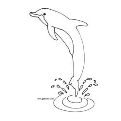 Disegno da colorare: Delfino (Animali) #5101 - Pagine da Colorare Stampabili Gratuite