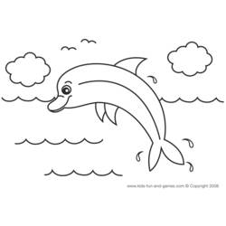 Disegno da colorare: Delfino (Animali) #5105 - Pagine da Colorare Stampabili Gratuite