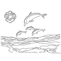 Disegno da colorare: Delfino (Animali) #5110 - Pagine da Colorare Stampabili Gratuite