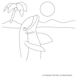 Disegno da colorare: Delfino (Animali) #5133 - Pagine da Colorare Stampabili Gratuite