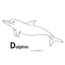 Disegno da colorare: Delfino (Animali) #5157 - Pagine da Colorare Stampabili Gratuite