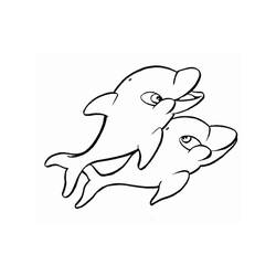 Disegno da colorare: Delfino (Animali) #5176 - Pagine da Colorare Stampabili Gratuite