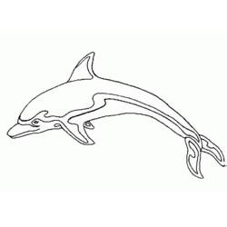 Disegno da colorare: Delfino (Animali) #5190 - Pagine da Colorare Stampabili Gratuite