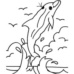 Disegno da colorare: Delfino (Animali) #5199 - Pagine da Colorare Stampabili Gratuite