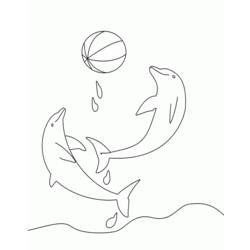 Disegno da colorare: Delfino (Animali) #5201 - Pagine da Colorare Stampabili Gratuite