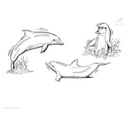 Disegno da colorare: Delfino (Animali) #5230 - Pagine da Colorare Stampabili Gratuite