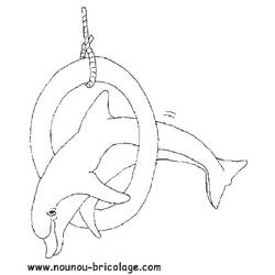 Disegno da colorare: Delfino (Animali) #5233 - Pagine da Colorare Stampabili Gratuite