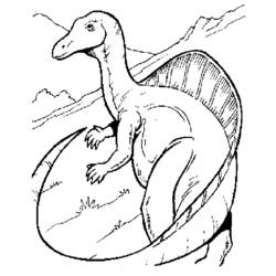 Disegno da colorare: Dinosauro (Animali) #5534 - Pagine da Colorare Stampabili Gratuite