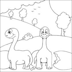 Disegno da colorare: Dinosauro (Animali) #5586 - Pagine da Colorare Stampabili Gratuite