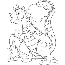 Disegno da colorare: Dinosauro (Animali) #5610 - Pagine da Colorare Stampabili Gratuite