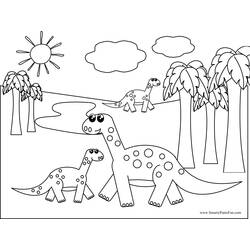 Disegno da colorare: Dinosauro (Animali) #5624 - Pagine da Colorare Stampabili Gratuite