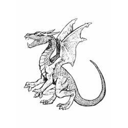 Disegno da colorare: Drago (Animali) #5712 - Pagine da Colorare Stampabili Gratuite