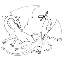 Disegno da colorare: Drago (Animali) #5726 - Pagine da Colorare Stampabili Gratuite