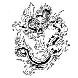 Disegno da colorare: Drago (Animali) #5730 - Pagine da Colorare Stampabili Gratuite