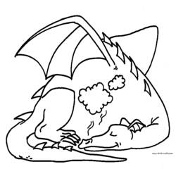 Disegno da colorare: Drago (Animali) #5760 - Pagine da Colorare Stampabili Gratuite