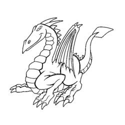Disegno da colorare: Drago (Animali) #5761 - Pagine da Colorare Stampabili Gratuite