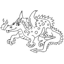 Disegno da colorare: Drago (Animali) #5765 - Pagine da Colorare Stampabili Gratuite