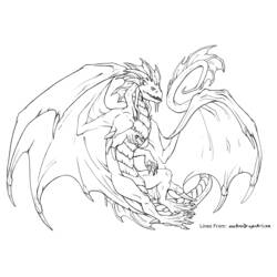 Disegno da colorare: Drago (Animali) #5784 - Pagine da Colorare Stampabili Gratuite