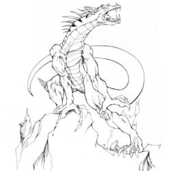 Disegno da colorare: Drago (Animali) #5792 - Pagine da Colorare Stampabili Gratuite