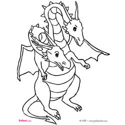 Disegno da colorare: Drago (Animali) #5841 - Pagine da Colorare Stampabili Gratuite