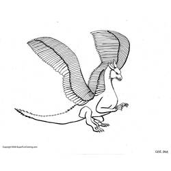Disegno da colorare: Drago (Animali) #5863 - Pagine da Colorare Stampabili Gratuite