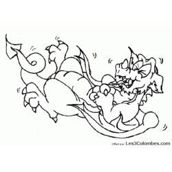 Disegno da colorare: Drago (Animali) #5872 - Pagine da Colorare Stampabili Gratuite