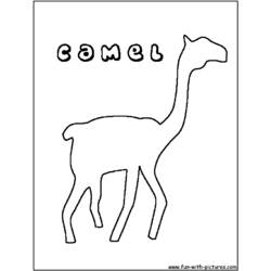 Disegno da colorare: Dromedario (Animali) #6075 - Pagine da Colorare Stampabili Gratuite