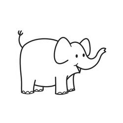 Disegno da colorare: Elefante (Animali) #6309 - Pagine da Colorare Stampabili Gratuite